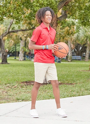 French Toast Boys 8-14 Flat Front Khaki Shorts, Khaki, Size 10