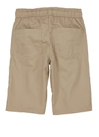 French Toast Boys 8-16 Zip Pocket Pull On Shorts, Khaki, Size 10