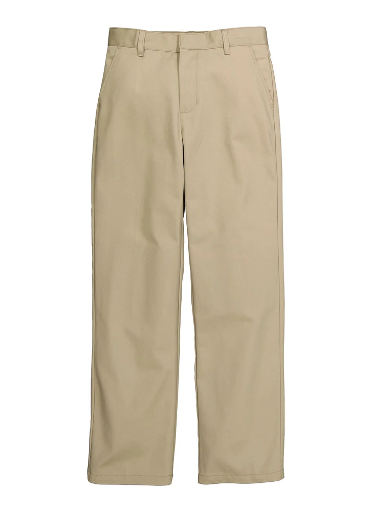 French Toast Boys 8-16 Relaxed Fit Twill Pants, Khaki, Size 10