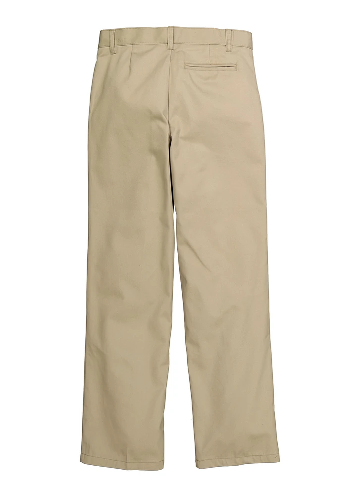 French Toast Boys 8-16 Relaxed Fit Twill Pants, Khaki, Size 10