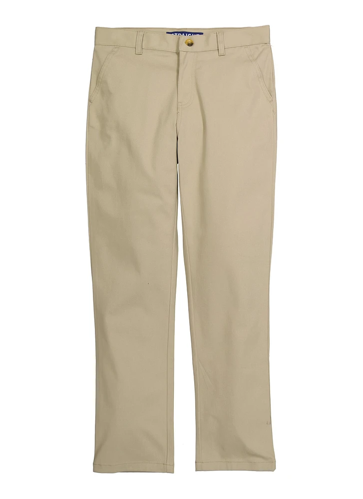 French Toast Boys 8-16 Straight Fit Chino Pants, Khaki, Size 10