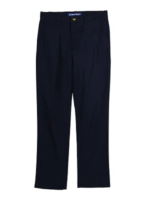 French Toast Boys 8-16 Solid Straight Fit Chino Pants, Blue, Size 14