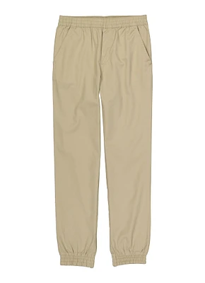 French Toast Boys 8-14 Twill Joggers, Khaki, Size 8