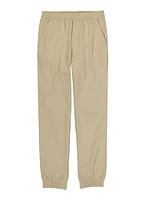 French Toast Boys 8-14 Twill Joggers, Khaki, Size 8
