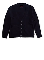 French Toast Boys 8-16 V Neck Cardigan, Blue, Size XL