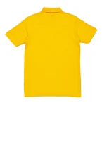 French Toast Boys 18-20 Husky Short Sleeve Polo Shirt, Yellow, Size 18-20