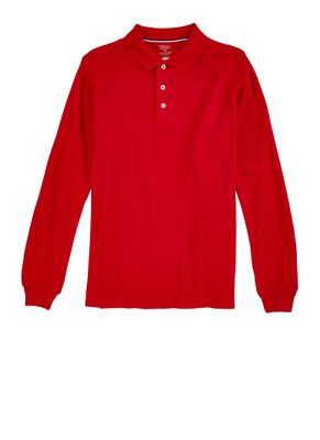 French Toast Boys School Uniform Long Sleeve Shirt Size 16-20, Red, Size 20