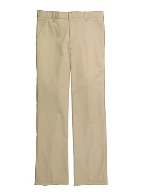 French Toast Boys 16-20 Relaxed Fit Twill Pants, Khaki, Size 20