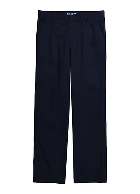French Toast 16-20 Relaxed Fit Straight Leg Chinos, Blue, Size 20