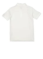 French Toast Boys 10-20 Husky Pique Polo, White, Size 14-16H