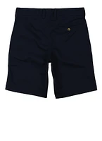 French Toast Boys 10-20 Husky Flat Front Stretch Twill Shorts, Blue, Size 14H