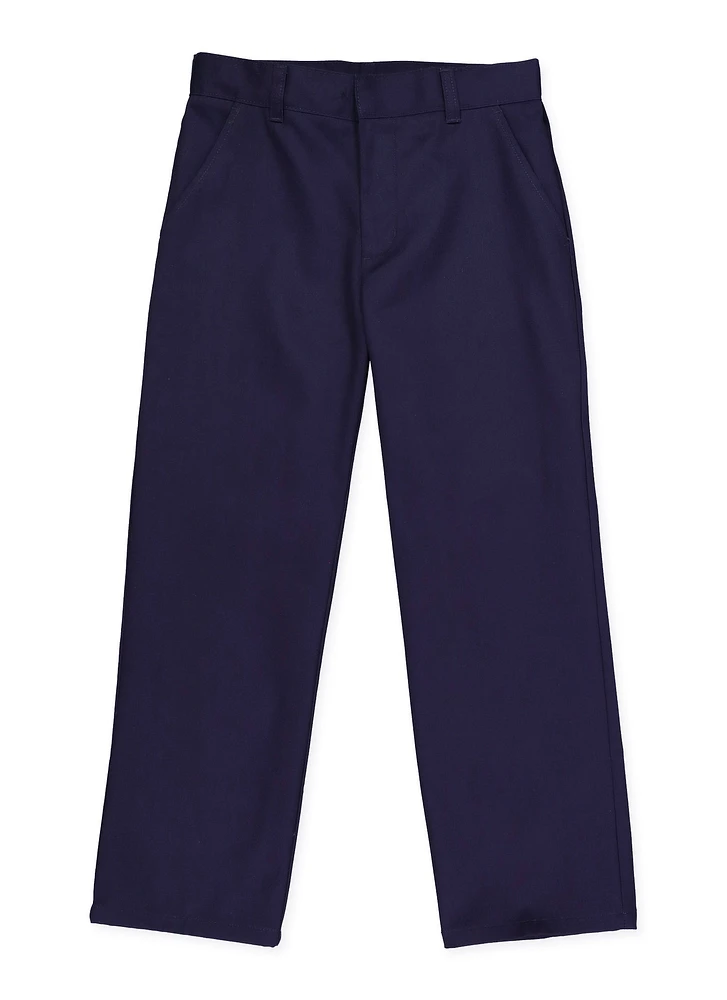 French Toast Boys 10-20 Husky Relaxed Fit Navy Chinos, Blue, Size 16H