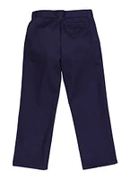 French Toast Boys 10-20 Husky Relaxed Fit Navy Chinos, Blue, Size 16H