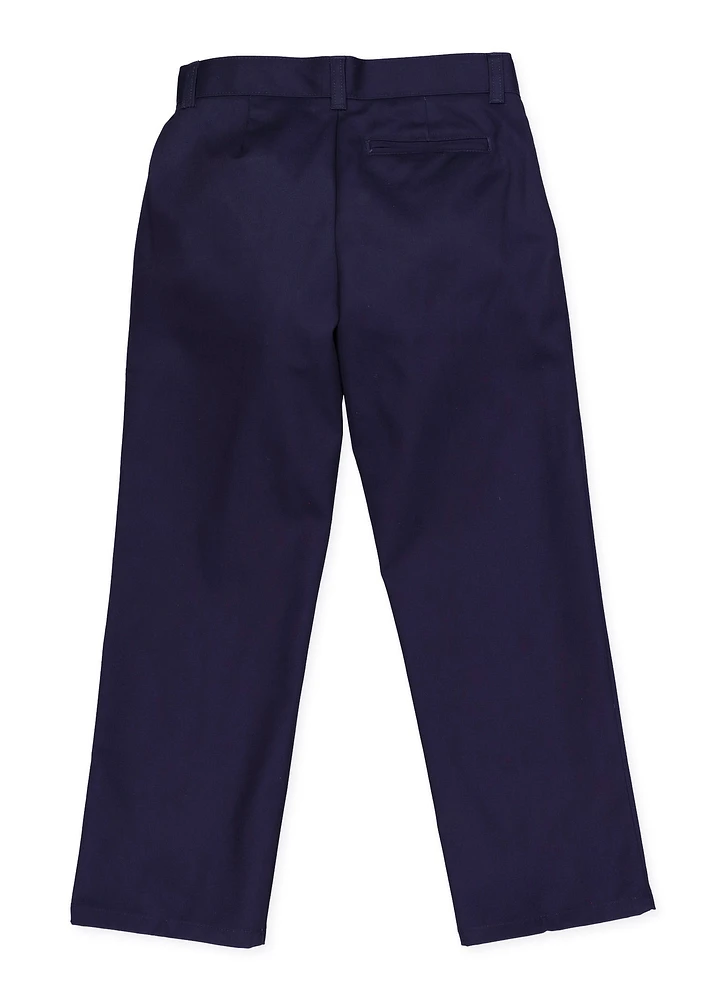French Toast Boys 10-20 Husky Relaxed Fit Navy Chinos, Blue, Size 14H