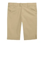 French Toast Girls 4-6x Mid Thigh Khaki Shorts, Khaki, Size 4