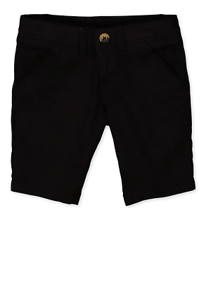 French Toast Girls 4-6x Mid Thigh Shorts, Black, Size 4