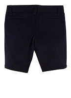 French Toast Girls 4-6x Solid Bermuda Shorts, Blue, Size 6X