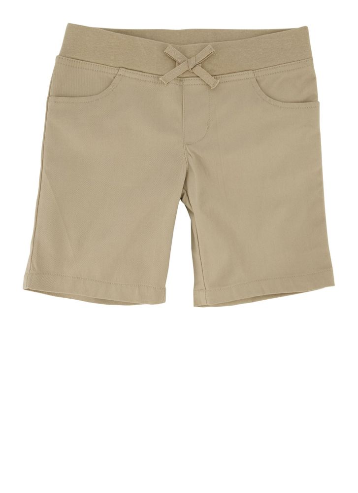 French Toast Girls 8-14 Solid Shorts, Khaki,