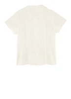 French Toast Girls 2T-4T Peter Pan Collar Shirt, White, Size 3T