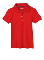 French Toast Girls 2T-4T Short Sleeve Polo, Red, Size 3T