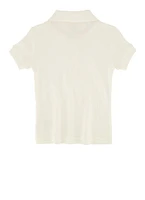 French Toast Girls 2T-4T Basic Polo Shirt, White, Size 3T
