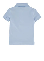 French Toast Girls 2T-4T Solid Polo Shirt, Blue, Size 3T