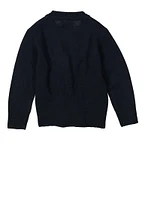 French Toast Girls 2T-4T Button Front Crew Neck Cardigan, Blue, Size 2T