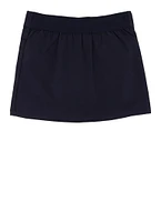 French Toast Girls 2T-4T Pleated Knot Scooter Skirt, Blue, Size 4T