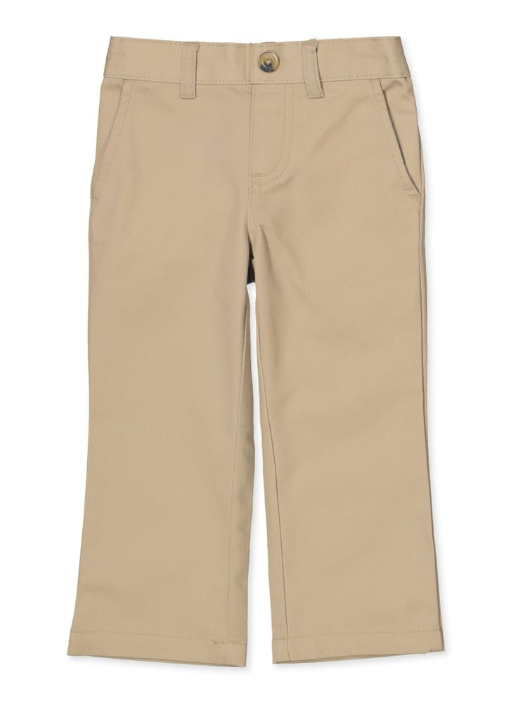 French Toast Girls 2T-4T Straight Leg Pull On Khaki Pants, Khaki,