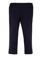French Toast Girls 2T-4T Solid Pull On Khaki Pants, Blue, Size 3T