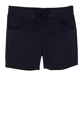 French Toast Girls 2T-4T Pull On Stretch Shorts, Blue, Size 3T