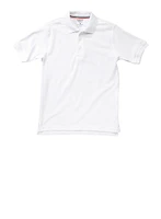 French Toast Boys 2T-4T Short Sleeve Pique Polo, White,