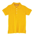 French Toast Boys 2T-4T Solid Pique Polo, Yellow, Size 3T