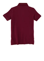 French Toast Boys 2T-4T Short Sleeve Polo Shirt, Burgundy, Size 2T