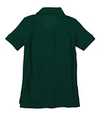 French Toast Boys 2T-4T Pique Short Sleeve Polo Shirt, Green, Size 4T