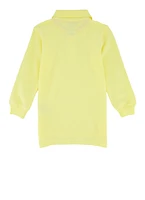 French Toast Boys 2T-4T Basic Long Sleeve Pique Polo, Yellow,