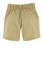 Boys 2T-4T Twill Shorts, Khaki, Size 3T