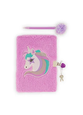 Unicorn Plush Secret Diary Set, Purple