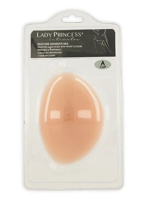 Womens Silicone Adhesive Bra, Beige,