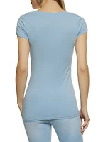 Womens V Neck Short Sleeve T Shirt,