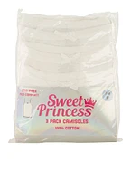 Womens Girls Cami Trio, White, Size 14-16