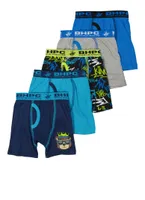 Toddler Boys 5 Pack Assorted Graffiti Boxer Briefs, Multi, Size 4T