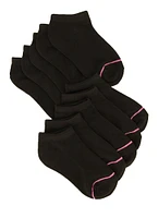 Toddler Girls Assorted Ankle Socks 10 Pack, Black