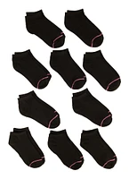Girls 10 Pack Assorted Basic Ankle Socks,