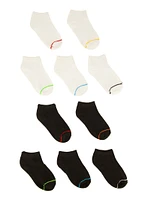 Boys Solid Low Cut Socks 10 Pack, Multi