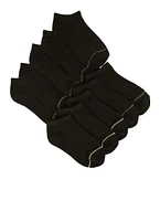Boys Contrast Trim Low Cut Ankle Socks 10 Pack,