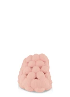 Womens Girls Solid Bubble Slides, Pink, Size 1