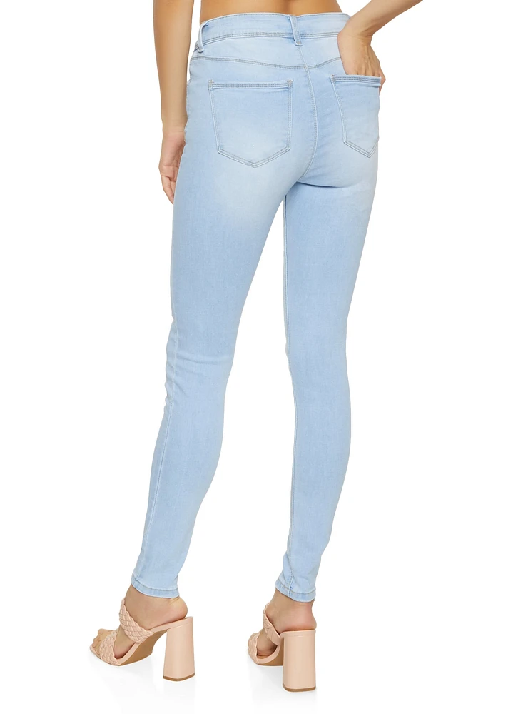 Womens WAX Whiskered Jeans, Blue,