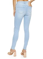 Womens WAX Whiskered Jeans, Blue,