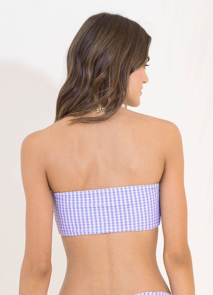 Seersucker Kona Reversible Strapless Bandeau